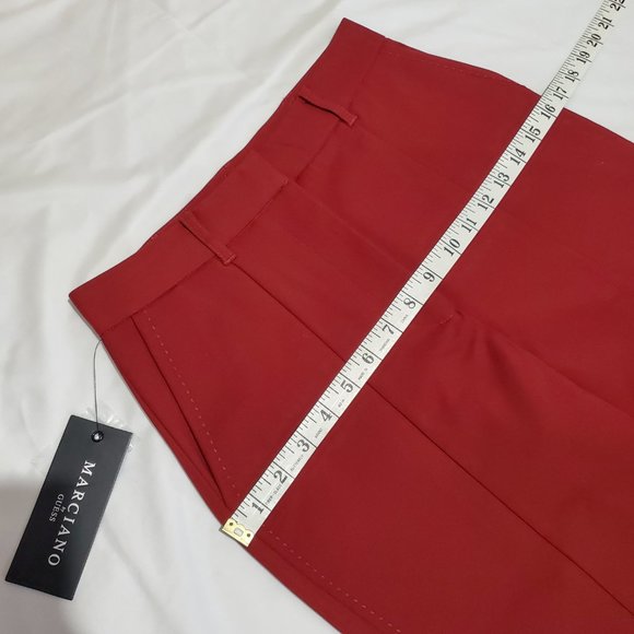 Marciano by Guess - Hollywood Flare Pant - Size 2 - Stunning Red Dress Pants - Picture 6 of 14